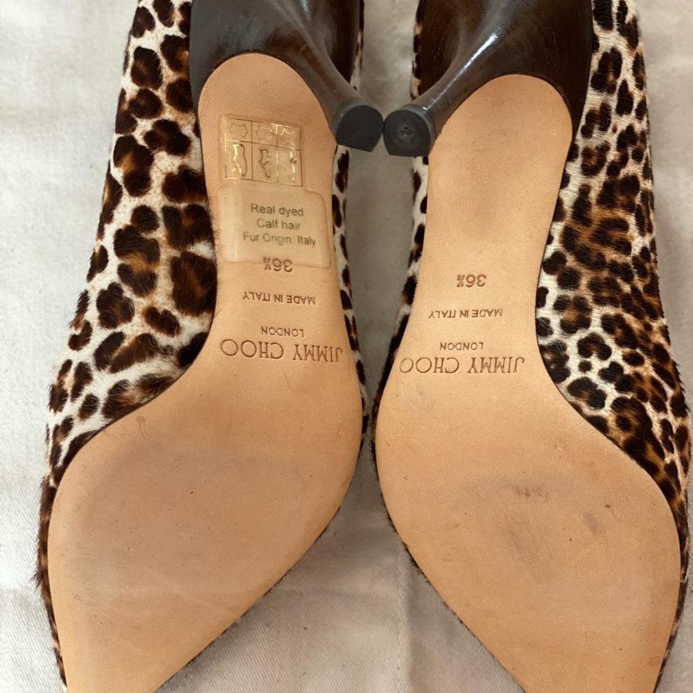 Jimmy Choo Leopard Print Love Pumps - Picture 6 of 6